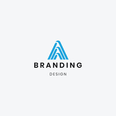 Abstract professional A logo for creative branding.