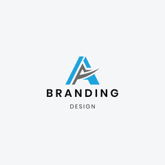 Abstract professional A logo for creative branding.