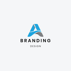 Abstract professional A logo for creative branding.