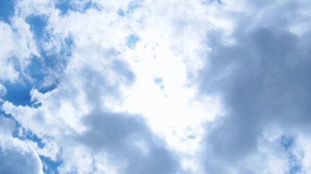 曇り空　タイムラプス
