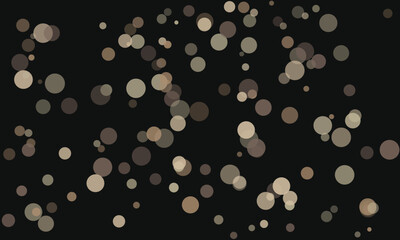 Abstract Background of Brown Circles Floating on a Dark Backdrop