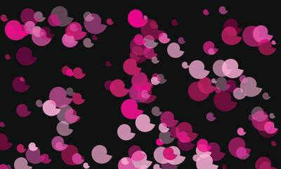 Abstract Geometric Background with Colorful Circles and Playful Modern Design