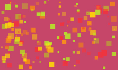 Colorful overlapping geometric shapes modern abstract design in yellow orange and red