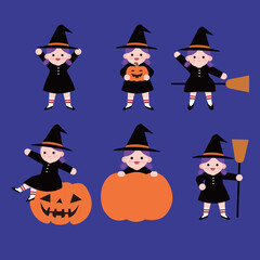 할로윈 마녀 캐릭터