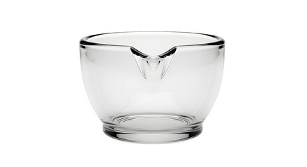 Clear glass measuring cup isolated on transparent background, a kitchen essential for accurate cooking and baking, perfect for precise ingredient measurements
