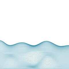 Blue Line Wave Neon Tech Pattern