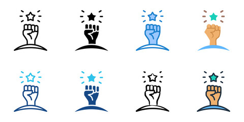 Revolution icon set multiple style collection 
