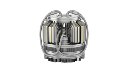 Advanced robotic gripper isolated on transparent background, a cuttingedge tool for precise manipulation and automation in industrial settings