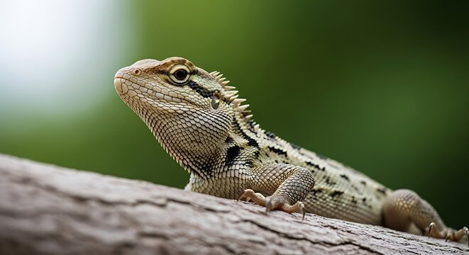 Garden Lizard Portrait.
