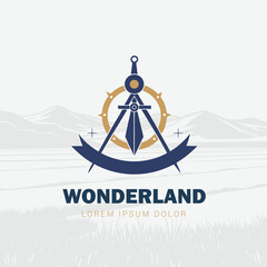 Modern Land Survey and Mapping Logo for Professional Identity