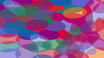Abstract Colorful Overlapping Circles Background for Modern Creative Design and Decoration