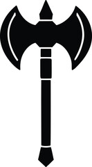 Ritual axe vector icon.