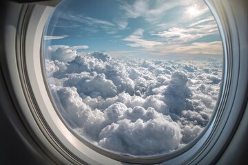 High-altitude view of fluffy clouds (1)