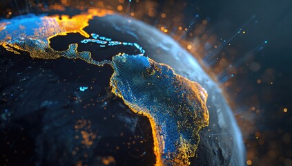 Abstract Earth, digital art