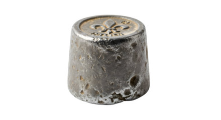 Vintage thimble isolated on transparent background, a small, protective tool used in sewing, representing craftsmanship and the art of needlework