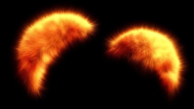Abstract fiery flames
