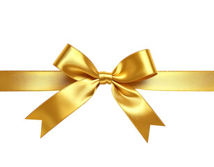 Gold ribbon bow on black background (1)