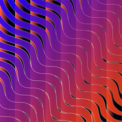 hand-drawn vector background  freeform abstract art with gradient squares. The composition displays a beautiful arrangement of scattered clusters in shades of blue, red, black, orange,design