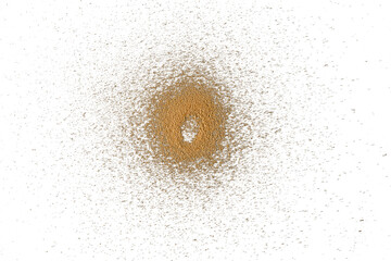 Brown Sand Pile Flatlay on Transparent