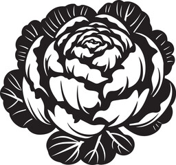 Obraz premium Cabbage icon clean simple