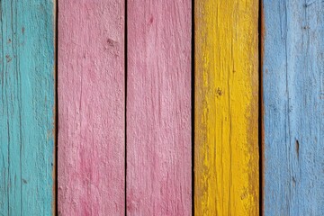 Colorful painted wooden planks (2)