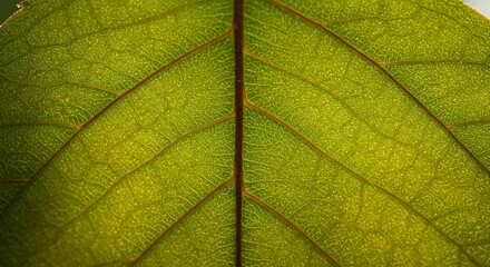 Close up leaf texture