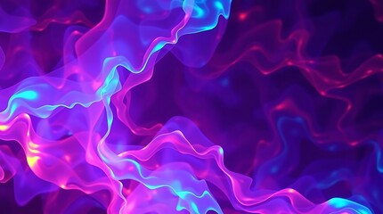 Fototapeta premium Abstract purple background with flowing smoke and blue light swirl texture.