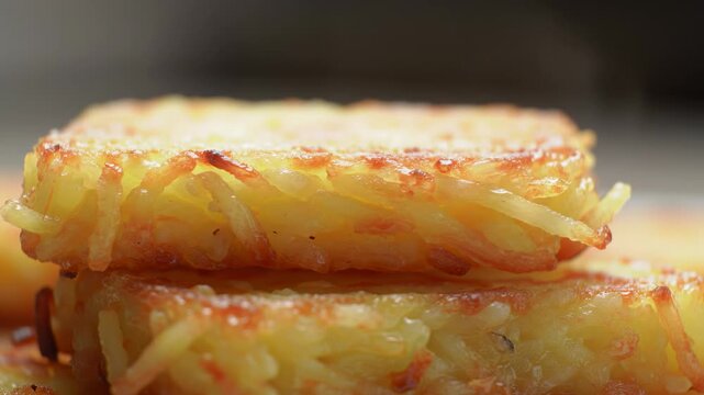 Crispy, golden-brown hash browns