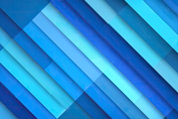 Obraz premium Abstract geometric pattern of overlapping blue stripes