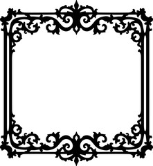 vintage frame with floral ornament, frame, floral, decoration, vintage, border, vector, flower, design, ornament, pattern, illustration, ornate, black, element, art, swirl, leaf, decor, silhouette, co