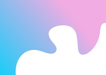 wave element blue pink simple 