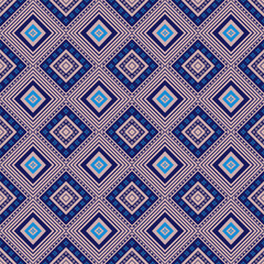Abstract Blue Geometric Diamond Seamless Background
