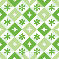 Green tone geometric background