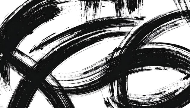 Abstract brush strokes