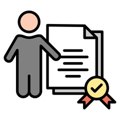 Prevention lineal color icon