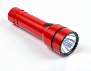 Red flashlight on white background (1)