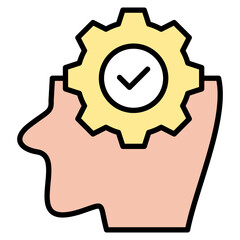 Interperception lineal color icon