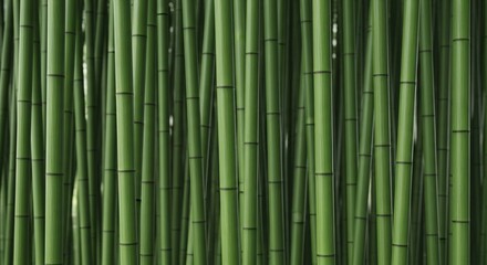 Obraz premium Abstract Green Bamboo Stalks Background