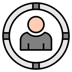 User lineal color icon