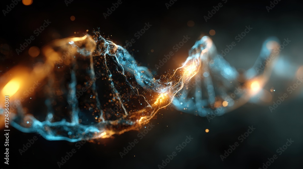 Wall mural stunning abstract visualization of artificial intelligence concepts
