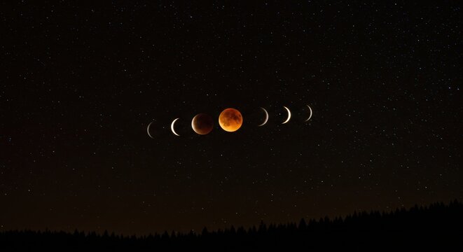 Lunar eclipse phases - Powered by Adobe