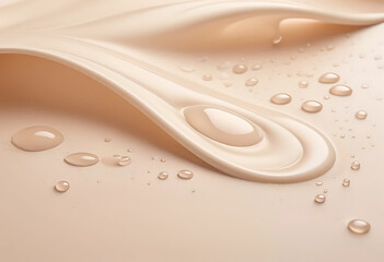 Ripple foundation swirl with droplets