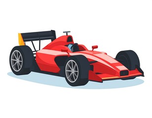 Red race car illustration