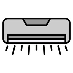 Air Conditioning lineal color icon