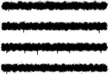 Black spray paint lines on white background artistic graffiti style.