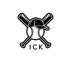 ICK Modern Sports Company logo. ICK Baseball Company design for entrepreneur and business. ICK Team Branding best icon. 
