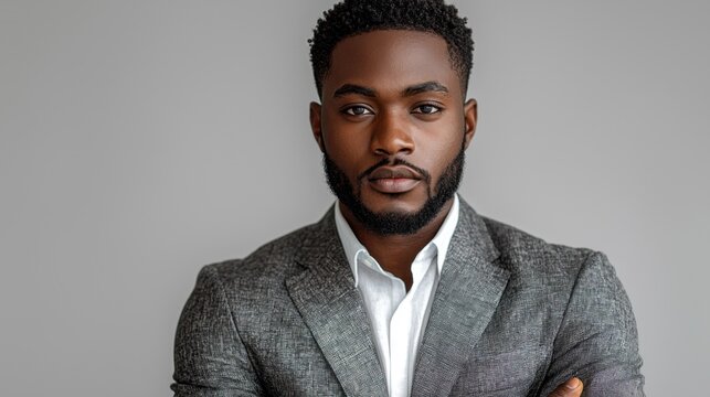 Serious businessman portrait