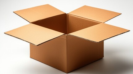 Open cardboard box packaging