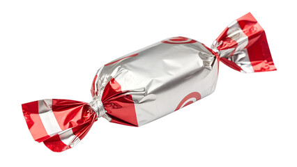 A wrapped toffee isolated on white background 