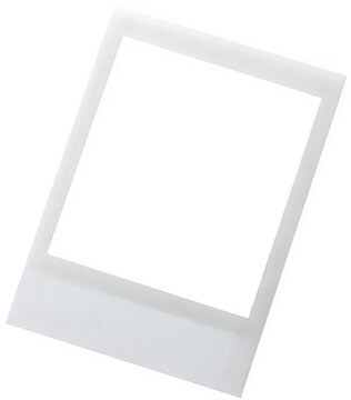 Empty Polaroid Photo Frame for Face Editing and Album Design, Blank Polaroid Frame for Idol Photocard and Fan Goods, png